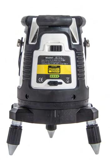 KAPRO TOOLS WITH VISION INDOOR OUTDOOR AND TILT M O D E 6 Green laser beams, including: - 1 Horizontal - 4 Vertical