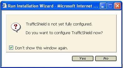 Chapter 3 3. Enter the TrafficShield Web Administrator's user name and password that you defined earlier, and click the Login button.