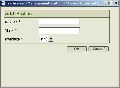 Configuration To assign IP addresses to the network card 1. In the IP Aliases section, click the Add button. The Add IP Alias dialog box opens. 2.