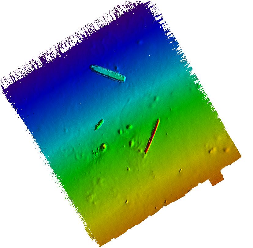 LIDAR X-Line : DTM of MBES Surface MBES Reference Surface N 300 m B O C G F 12