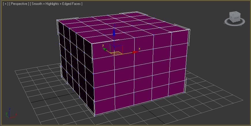 You will notice that a bunch of blue dots have shown up on your model (box). These blue points on your model, are the vertices.