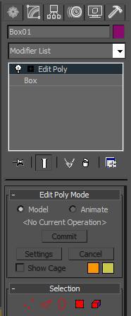 If you aren't sure that you are going to like these original settings, then use the Edit Poly modifier so the box still exists and you can go