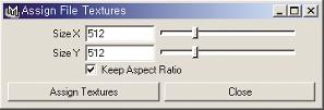 As shown in Figure 1-142, click the Assign Textures button in the File Texture