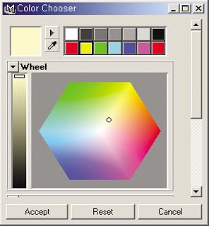color section of the Tool Settings window, shown in Figure 1-144, click on the Color