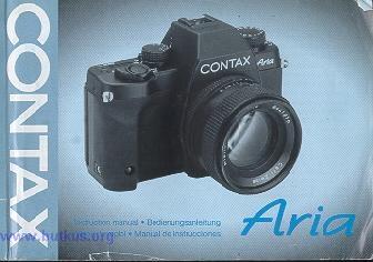 Contax Aria posted 7-3-'03 This camera manual library is for reference and historical purposes, all rights reserved. This page is copyright by, M. Butkus, NJ.