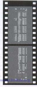 Imprinted data - (1) Date of film loading (year, month, day and hour) (2) Camera used "AR" (3) Exposure data (exposure compensation value, shutter speed, F-number, exposure mode) (4)Frame No.