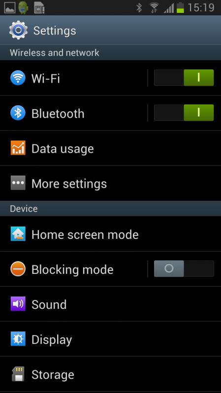 the Settings icon Step 2: Turn on Bluetooth Step