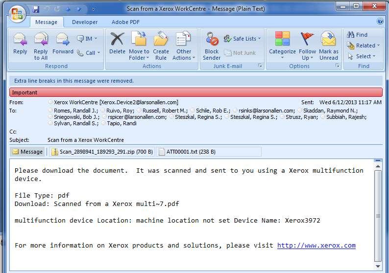 Ransomware Zip file is preferred delivery method Helps