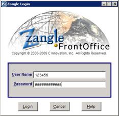 Another Zangle FrontOffice buttons displays: When you hover your mouse over the Remote Desktop Connection icon in the task bar, you see