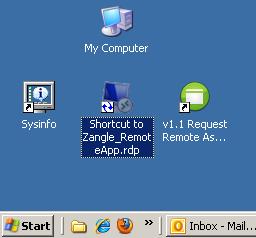 5 Display the SDCS Applications menu, and then simply click and drag the shortcut to the desktop.