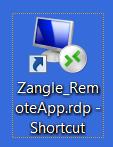 The shortcut appears somewhere on your desktop.