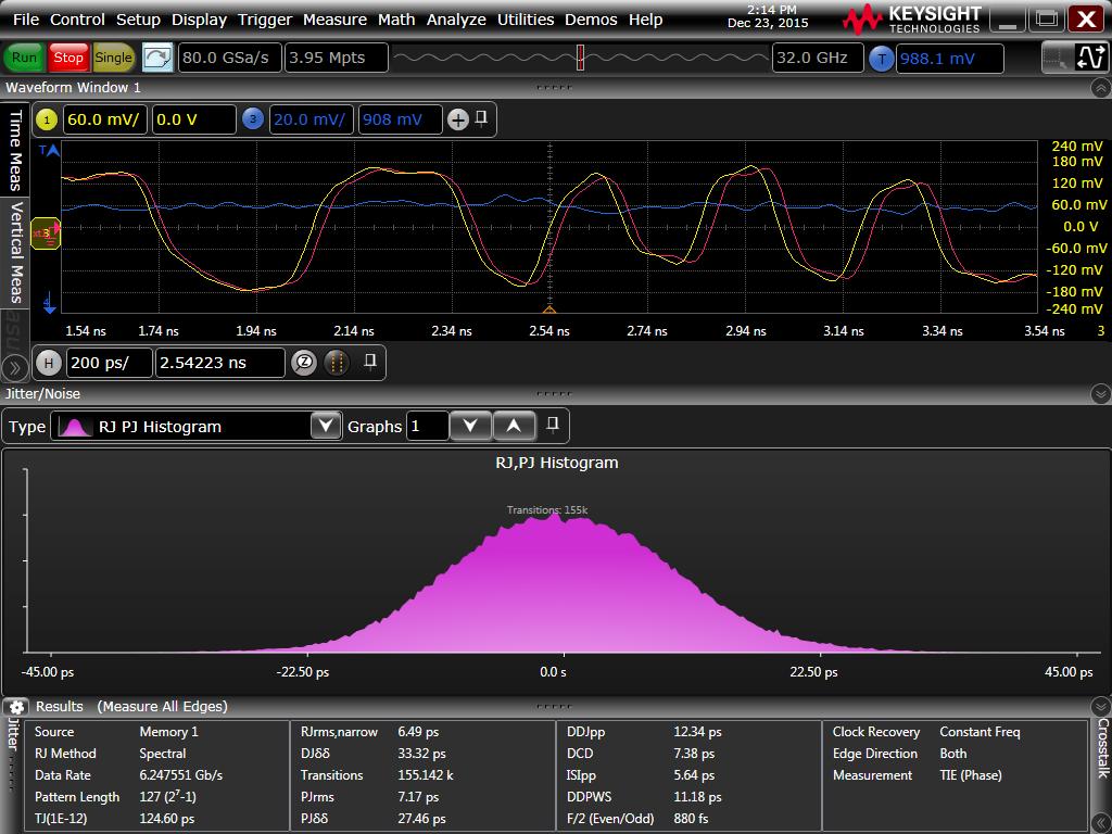 11 Keysight N8833A and N8833B Crosstalk Analysis Application for Real-Time Oscilloscopes - Data Sheet Examples of Crosstalk Analysis Results (Continued) Figure 7 shows the same results for the