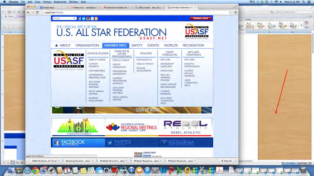 ATHLETES NEW TO ALL STAR Go to USASF.