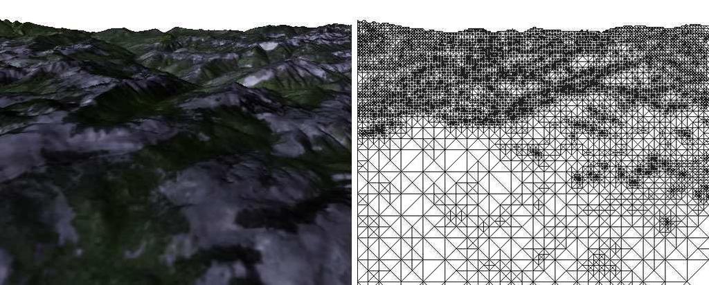 8 R. Pajarola, M. Sainz & Y. Meng Fig. 7. Adaptively triangulated reference depth-image. Selected 32,961 triangles from the reference depth-image of 513 513 = 263,169 pixels.