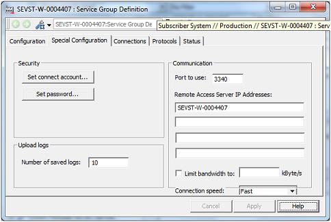 Section 3 Configuration Remote Access Client Advanced Configuration Figure 19.