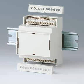 front connectors Connection possible from 1 side and/or 2 sides.