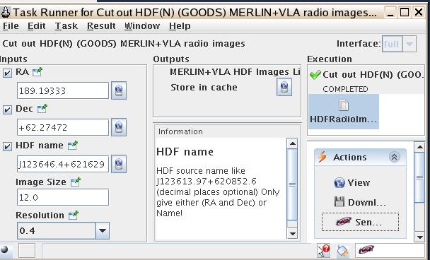 Compare with observed Deep Field MERLIN+VLA HDF (GOODS North) on-line at JBCA (8.5 x 8.