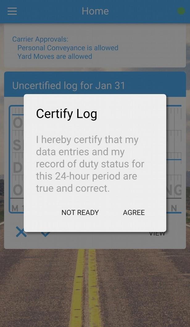 If your app is not connected to an ELD, tapping the EDIT icon will open a list of all the registered vehicles in your carrier's fleet. You can select any of these vehicles for your Current Load Out.