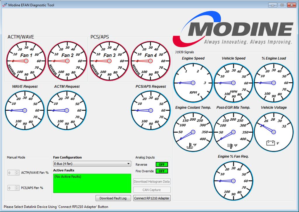 If connection is successful, Modine UDS will remember the selection and automatically connect the last successful device when the program is run again. 5.