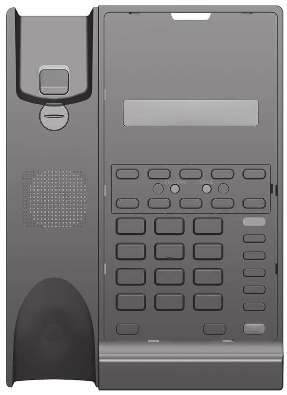 Telephone layout SIP contemporary 1-line - S2210 RJ-45 LAN port MESSAGE WAITING LED RJ-45 COMPUTER port /USB CHARGE