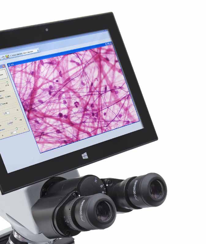 B-190TB - Digital microscope with camera and tablet The latest OPTIKA digital microscopes