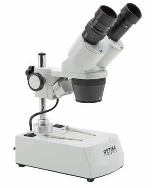 SFX/STEREO Series - Range SFX-91 SFX-91D 2 45 2 45 3 MP USB 20 40x 20 40x 1WLED 1WLED Binocular stereomicroscope equipped with turnable