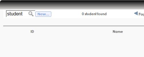 When you release the mouse button, the following screen will appear. Enter the student s last name, username or student id then press enter. Select the student from the list.