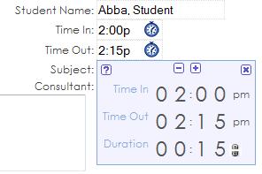Remember: Visit Notes is where the ACTUAL visit contents/time in and go. Appointment Notes is where the PLANNED visit contents/times in and out belong b. Enter the Time In/Out.