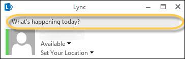 From this menu, you may select the primary microphone and speakers to be used with Lync. Selecting an option from this menu is not required.