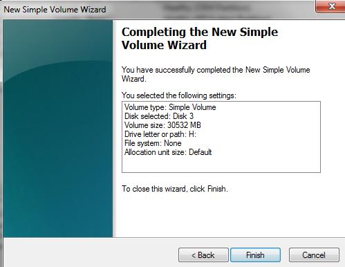 Step Three With the new drive setup within Windows, the next step is to use an image copy application to copy