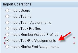 T Record Structure PROFILE_ID TEAM_ID Task Profile ID Team ID U Record Structure PROFILE_ID USER_ID Task Profile ID User ID The file structure is exactly the same as what is generated by the export