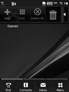 Repositioning a home screen item Once the items are assigned to the home screen, you can reposition the items for your