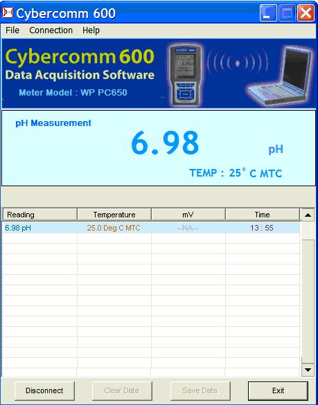 Transfer Stored data to CyberComm 5.2.5 Transferring stored data to a PC not equipped with infrared receiver.