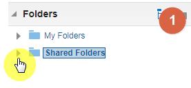 Using the Catalog View folder content To view the content of a folder, click on the folder to highlight, in the middle pane