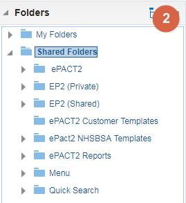 You can expand folders to view the content in two ways: 3. Select the drop down arrow next to the folder title 4.