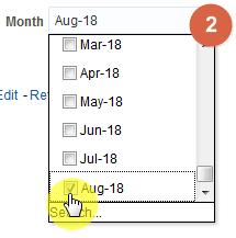 Using Quick Search Completing the Quick Search criteria The time period selected will default to the latest month held in the system; 1. select the drop down arrow for the time period prompt 2.