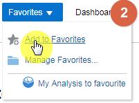 first open the dashboard you would like to add to your favourites, then navigate to the page you would like to favourite. 1.