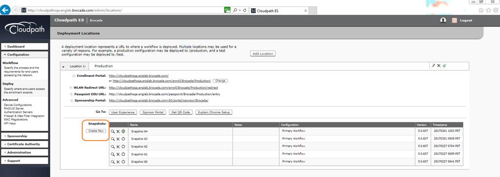 Cloudpath Configuration 7. Import the updated template.