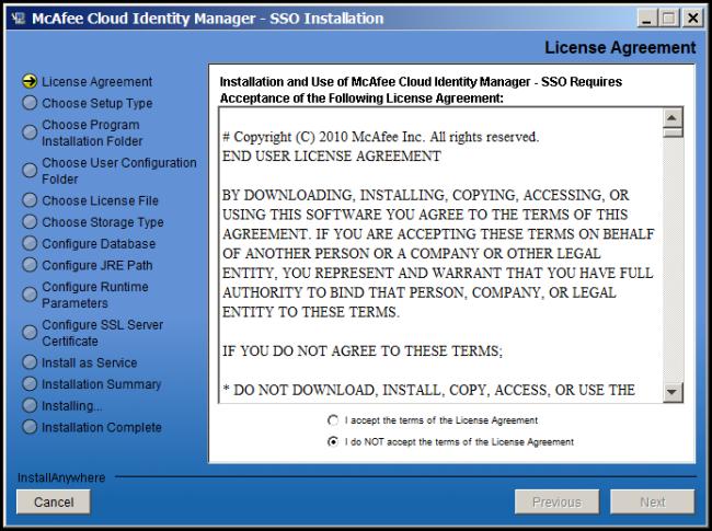 Installation Procedures on Windows Figure 1. License Agreement 2.