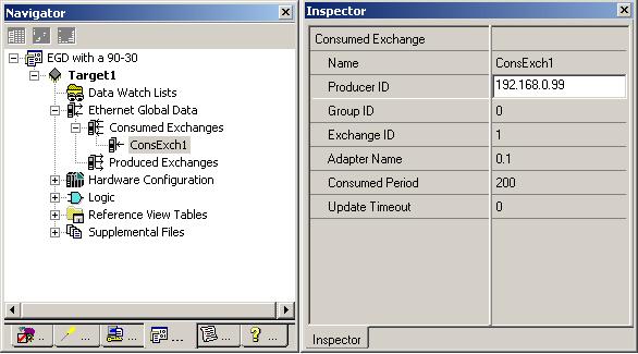 Display its properties in the Inspector window and then locate the Producer ID parameter. Enter the IP address of the computer on which the OPC server will be running. 12.