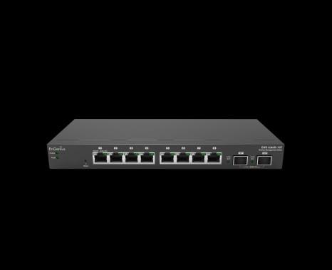 EnGenius Managed Smart Switch with Wireless Controller Products EWS1200-28T EWS1200-52T Product Description 8-Port Gigabit Managed Smart Switch with Wireless Controller and 2 Dual-Speed SFP Slots
