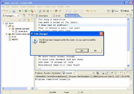 Being able to read and modify data files as well as source files from within Eclipse makes the development process much easier. 1.