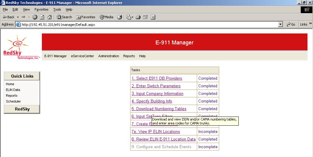 Step 12. Repeat Steps 10 11 for each building defined in Avaya Communication Manager and click on Done.