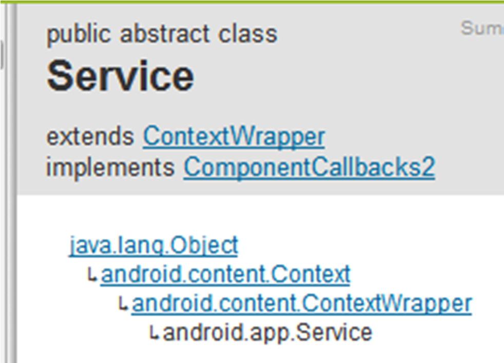 Creating a Service create subclass of Android Service class or one of its existing subclasses override callback methods that handle