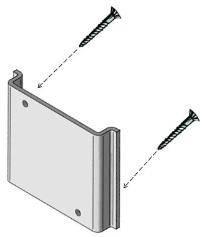If mounting on a wall, use the supplied wall mounting bracket to install on the wall closest to the