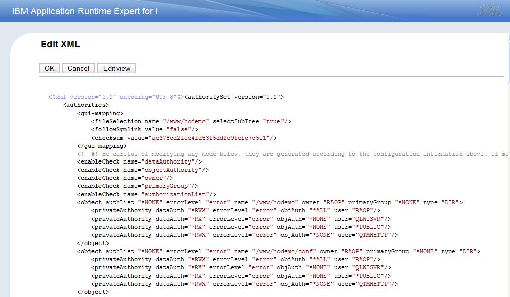 feature: Hand edit the actual XML data Customize