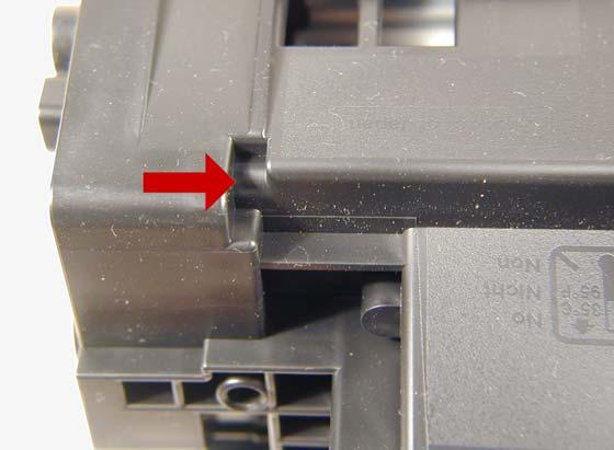 2. Note on each end of the cartridge there are small
