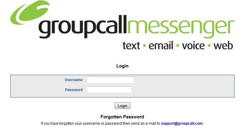 REMOTE MESSAGING This can be accessed on any Web enabled device. Open the Internet browser icon, in the address line type the following web address: www.groupcall.com.