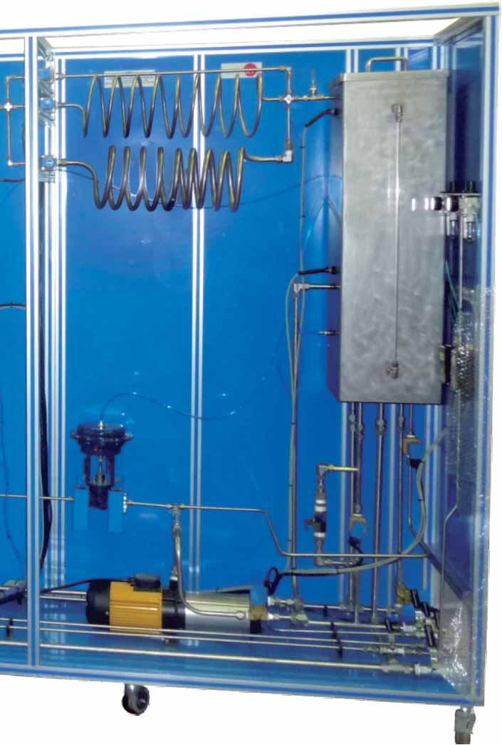 sensor Differential pressure sensor (flow measurement) Pneumatic valves Water pump Water tank