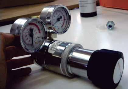 Temperature sensor for the purging flow. Pressure sensor to measure the H 2 pressure at the stack inlet, range: 0-1 bar. Current, voltage and power sensors.